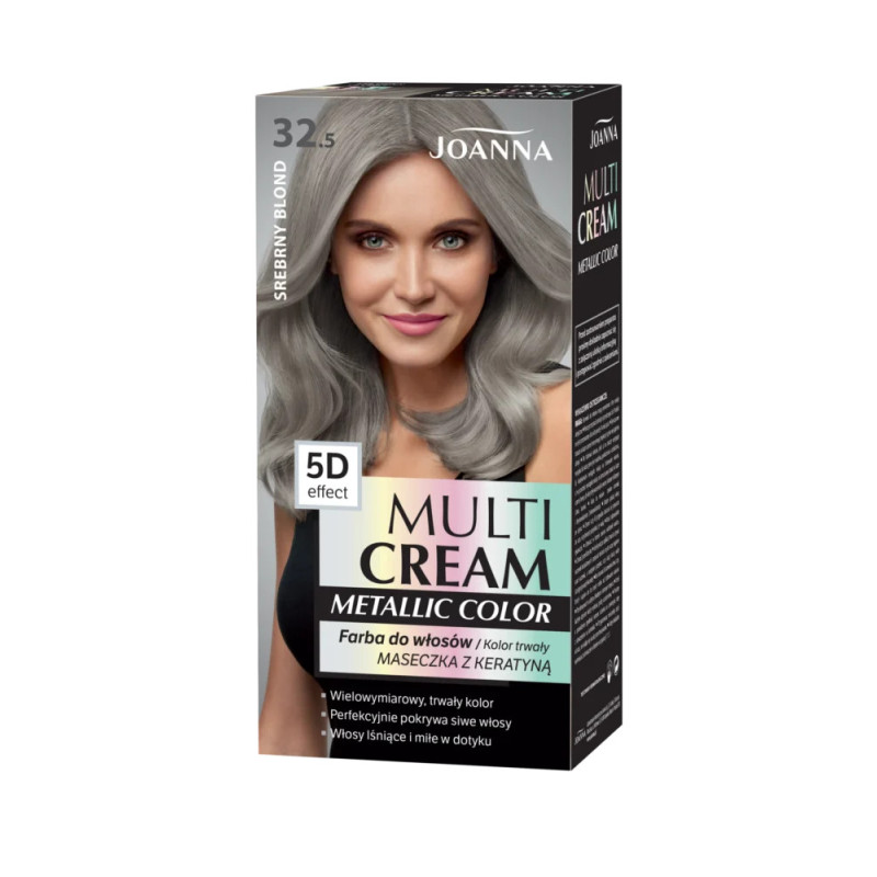 Joanna Multi Cream Farba 32.5 Srebrny Blond Joanna Multi Cream Farba 32.5 Srebrny Blond