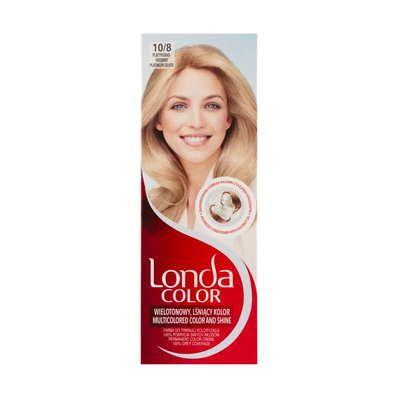 Londa farba 10/8 Platynowo Srebrny