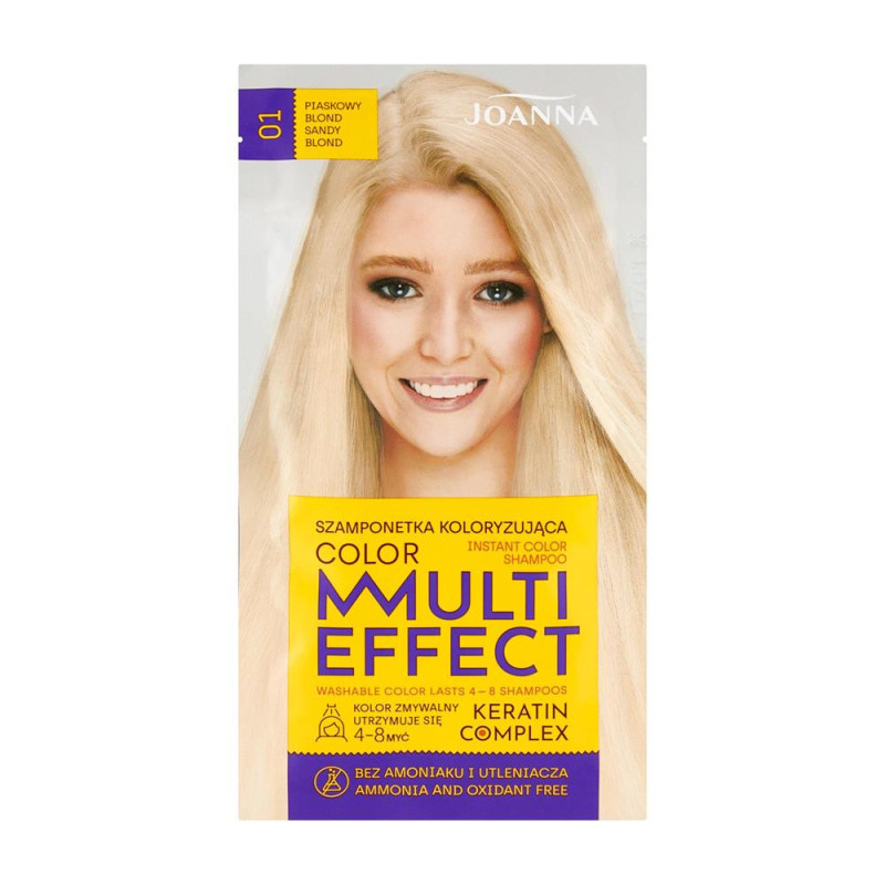 Joanna Multi Effect szamponetka 01 Piaskowy Blond Joanna Multi Effect szamponetka 01 Piaskowy Blond