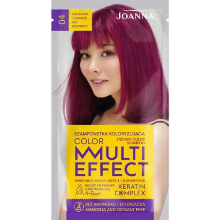 Joanna Multi Effect szamponetka 04 Malinowa