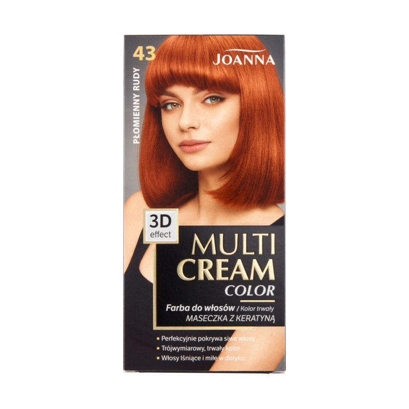 Joanna Multi Cream Farba 43 Płomienny Rudy