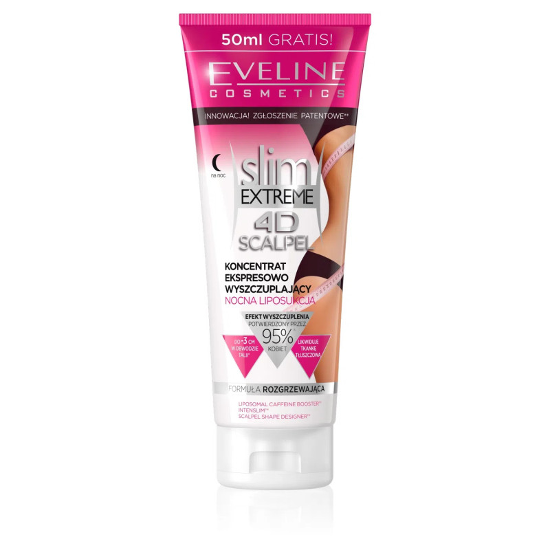 Eveline Slim 4D koncentrat wyszczuplający no250ml Eveline Slim 4D koncentrat wyszczuplający no250ml