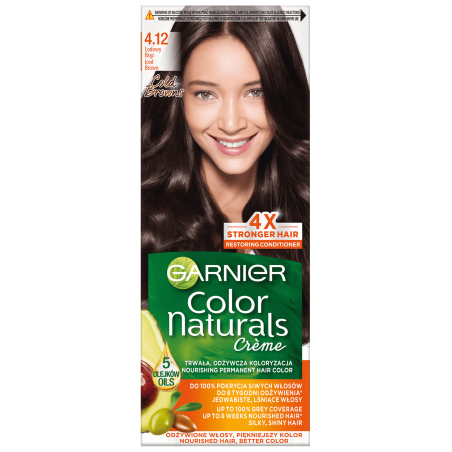 Garnier Color Naturals 4,12 Lodowy Brąz