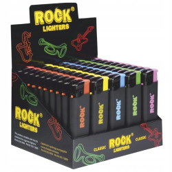 Zestaw 50 sztuk zapalniczka Rock różne kolory